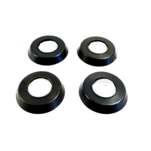 ROSETA MAÇANETA FUSCA ATÉ 70 PLÁSTICO PRETO KIT