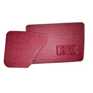 FORRAÇÃO PORTA FUSCA ATÉ 76 C/BOLSA VERMELHO TURIM JOGO
