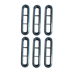 MOLDURA SAIDA AR VIDRO TRASEIRO PLÁSTICO PRETO (KIT)