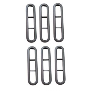 MOLDURA SAIDA AR VIDRO TRASEIRO PLÁSTICO MARROM (KIT)