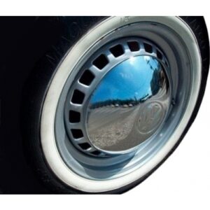 CALOTA FUSCA KOMBI 4 FUROS ABAULADA CROMADA PREMIUM