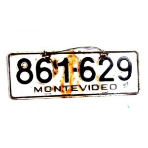 PLACA ANTIGA MONTEVIDEO 629