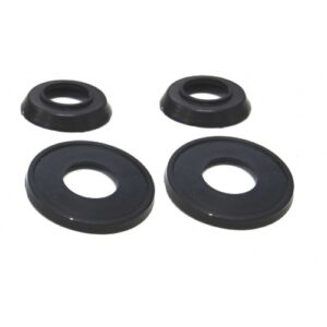 ROSETA MAÇANETA FUSCA 71 A 77 PLÁSTICO PRETO KIT