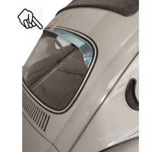 DEFLETOR AR (CALHA) VIGIA TRASEIRO FUSCA INOX