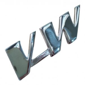 EMBLEMA METAL CROMADO VW TAMPA TRASEIRA