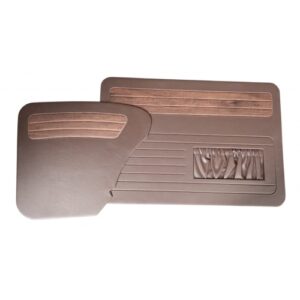 FORRAÇÃO PORTA FUSCA ATÉ 76 COM BOLSA MARROM COM JACARANDÁ JOGO